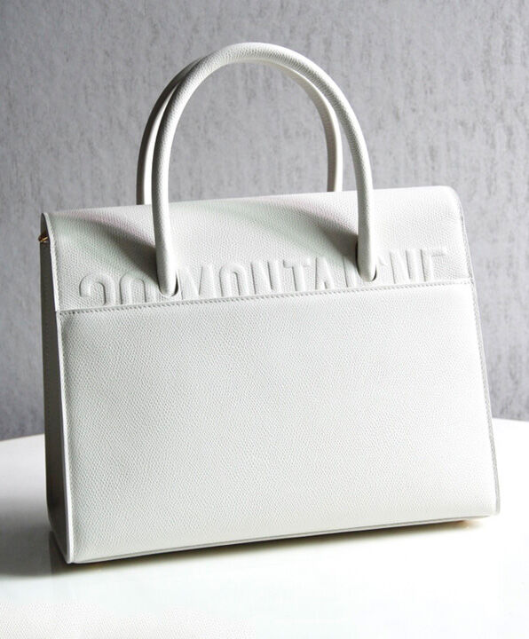 Christian Dior Large St Honore Tote White